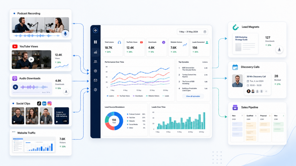 B2B podcast analytics